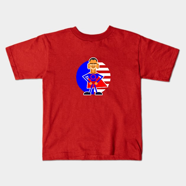 O ba man Kids T-Shirt by WhatDesign